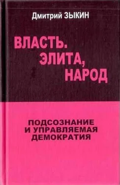 Дмитрий Зыкин Власть. Элита, народ. Подсознание и управляемая демократия обложка книги