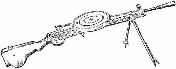 Рис 1Общий вид ручного пулемёта 2 Огонь из ручного пулемёта ведется как - фото 1