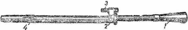 Рис 2Ствол 1 пламегаситель 2 газовая камора 3 регулятор 4 - фото 2