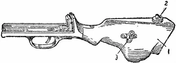Рис 20Спусковая рама с прикладом 1 приклад 2 масленка 3 антапка - фото 20