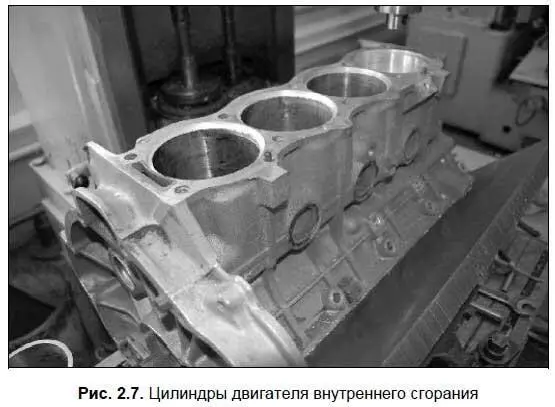 Внизу блока цилиндров расположен картер Внутри блока цилиндров во время работы - фото 21