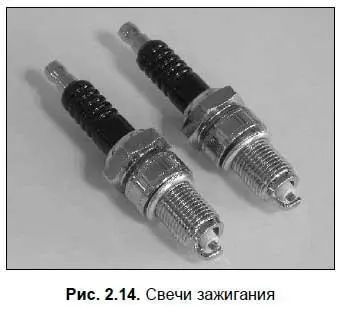 Когда ток высокого напряжения попадает на свечу между ее электродами возникает - фото 28