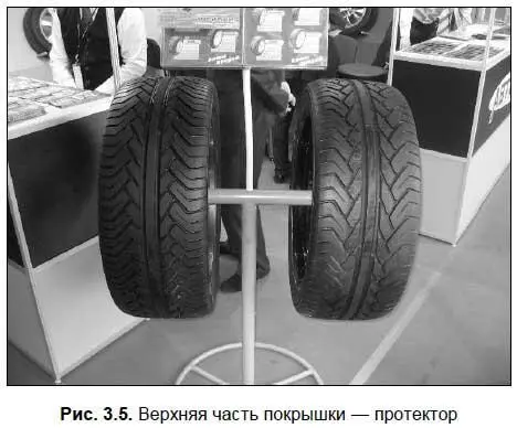 С конструктивной точки зрения протектор это толстый слой плотной резины с - фото 36