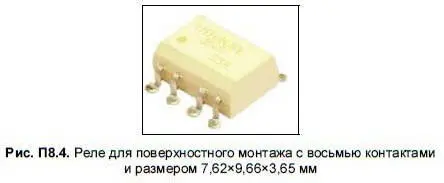 Внешний вид фото 4контактного реле в компактном исполнении с размерами - фото 124