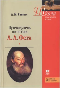 Андрей Ранчин Путеводитель по поэзии А.А. Фета обложка книги