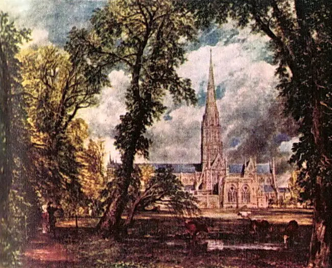 Дж Констебль Собор в Солсбери из сада епископа 1823 г Масло Лондон - фото 5