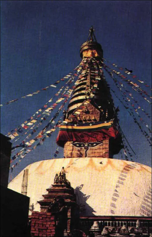 Непал страна древней культуры Буддийский храм Сваннбуднатх поражает - фото 15