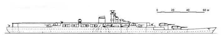 Авианосец проекта AIII 1940 г Авианосец проекта AIV 1940 г Корпус - фото 16