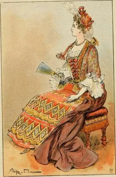 sous LE GRAND ROI FIN DU XVII SIÈCLE quelles passe une robe dun tissu - фото 67