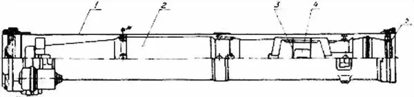 Рис 12 9М115 управляемый реактивный снаряд вид в разрезе 1 контейнер - фото 12