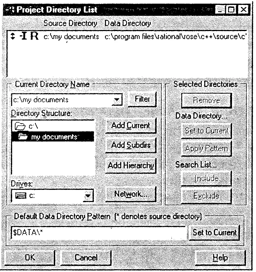 Рис A10 Диалоговое окно Project Directory List 2 Выберите нужный каталог в - фото 114