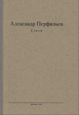 Александр Перфильев Стихи обложка книги