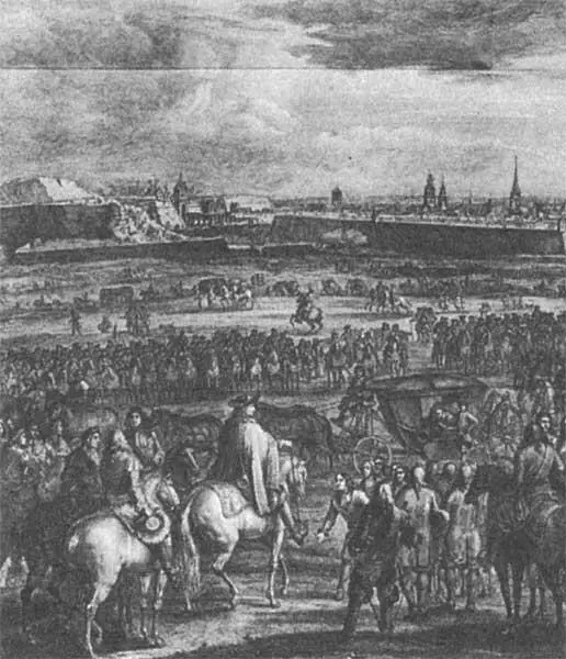Захват Камбре в Голландии Людовиком XIV 1677 г Картина показывает - фото 40