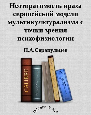 П.А.Сарапульцев Неотвратимость краха европейской модели мультикультурализма с точки зрения психофизиологии обложка книги