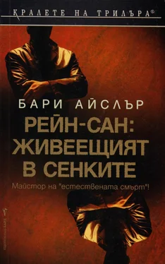 Бари Айслър Рейн-сан: Живеещият в сенките обложка книги