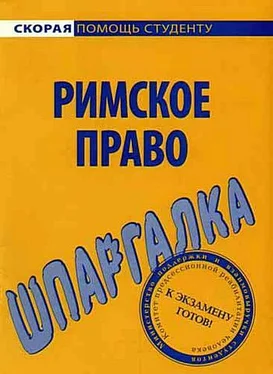 Л. Терехова Римское право. Шпаргалка обложка книги