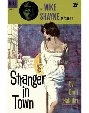 Brett Halliday Stranger in Town обложка книги