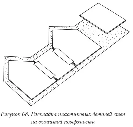 Потом надо аккуратно обернуть края ткани с вышивкой вокруг краев деталей из - фото 80