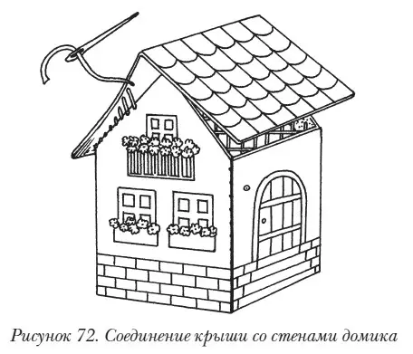 В некоторых местах при сборке домика в особенности на углах работать иглой - фото 84