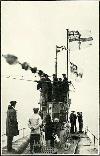 British Official Photograph The Surrender of the German Submarine Fleet The - фото 1