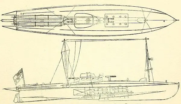 Plan of 55 feet Coastal Boat carrying two 18inch Torpedoes CHAPTER I The - фото 2