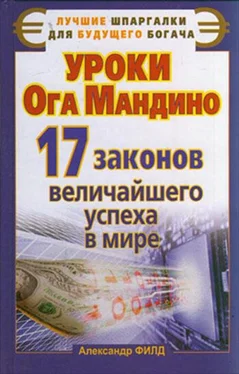 Александр Филд Уроки Ога Мандино. 17 законов величайшего успеха в мире обложка книги