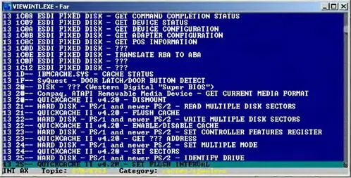 Рис 57 Просмотр легендарного Списка прерываний Ральфа Брауна OpenBIOS - фото 39