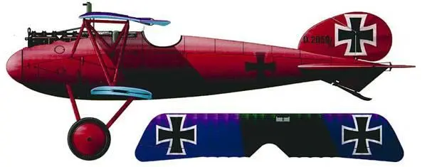 Альбатрос DV D205917 персональный самолет Манфреда в августе 1917 г - фото 23