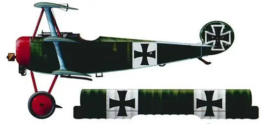 Фоккер DrI DM2717 из Jasta 11 февраль 1918 г Статистическая информация - фото 28