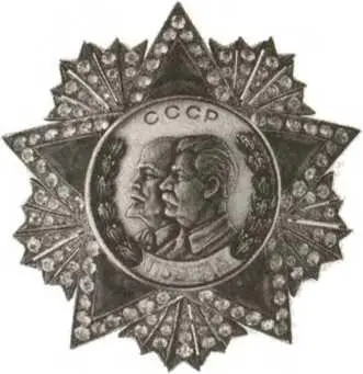 Пробный вариант знака ордена Победа Художник А И Кузнецов Вскоре после - фото 9