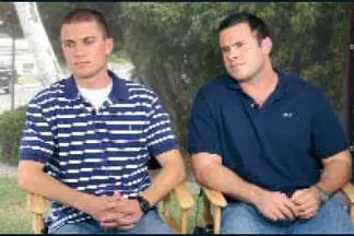 Adam and Gabriel on the set of Catherine Crier Live Eli after learning of - фото 27
