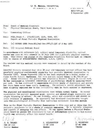The letter written by naval doctors that details their diagnosis of Felixs - фото 31