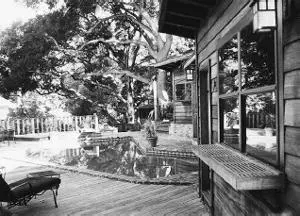 Taken by the police this photo shows the edge of the pool house and the pool - фото 45