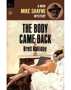 Brett Halliday The Body Came Back обложка книги