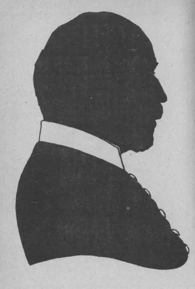 Портрет И Я Нарбута отца поэта Силуэт раб Г Нарбута 1915 Тушь кисть - фото 3