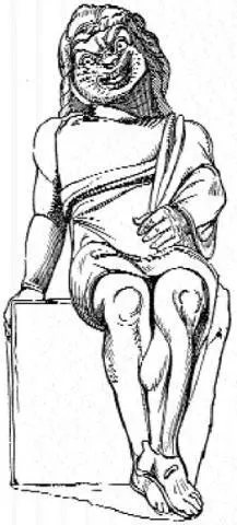 Startling statue of an actor in a mask Aristophanes satirized the Mysteries in - фото 99