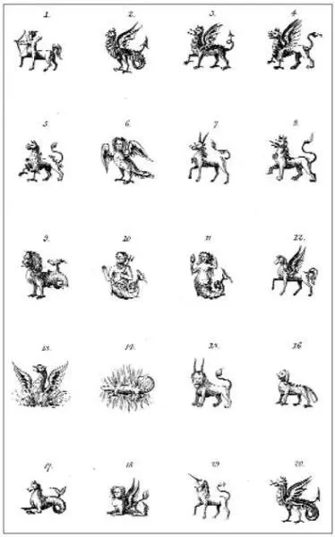 Esoteric heraldic devices featuring many of the creatures and symbols of the - фото 118