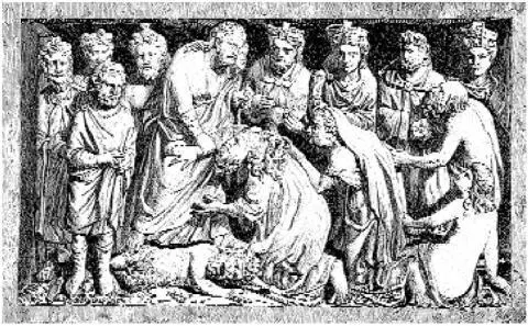The ministry to the dead carved on a sixteenthcentury sarcophagus The - фото 121