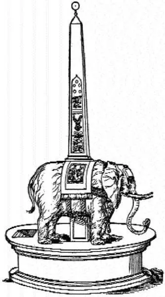 Berninis famous Obelisk of Santa Maria sopra Minerva is derived from Albertis - фото 141