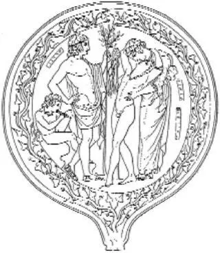 Depicted here on the back of a Greek mirror from the first century BC is the - фото 36