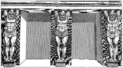 Telamones depicted being forced to hold up the earth in a nineteenthcentury - фото 41