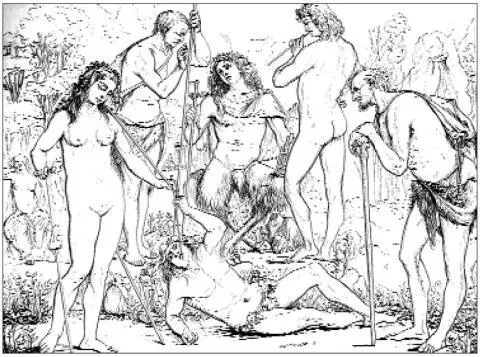 The Companions of Pan by Luca Signorelli This engraving is a rare record of a - фото 50