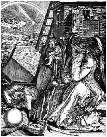 Melancholia I by Dürer and opposite The Death Posture by Austin Osman Spare In - фото 52