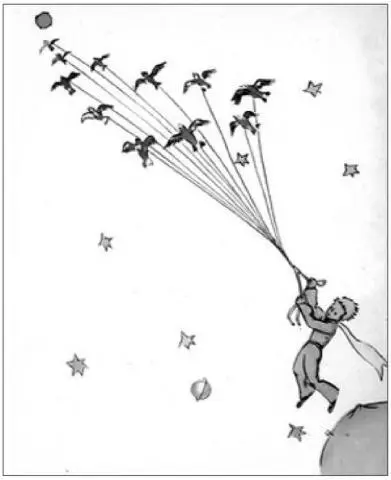 Illustration to Le Petit Prince showing the ascent through the spheres From - фото 73