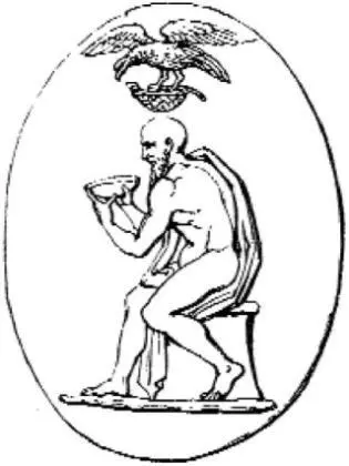 The death of Aeschylus carved on a gem Aeschylus was the son of a priest at - фото 98