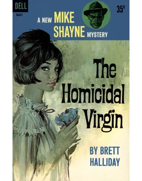 Brett Halliday The Homicidal Virgin обложка книги