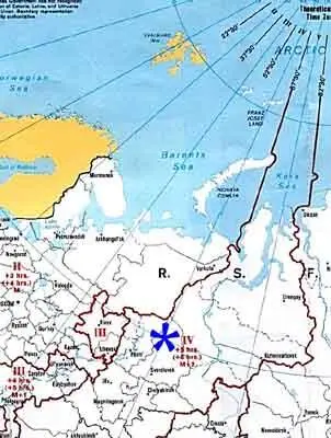 Это фрагменты карт с указанием деления территории СССР на часовые пояса - фото 44