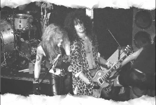 Playing the Troubadour circa 1986 So now we had a manager and now we had half - фото 19