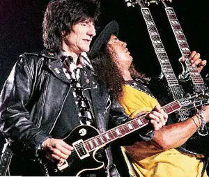 Slash and Ronnie Wood Photograph by Gene Kirkland Slash and Steven Adler - фото 62