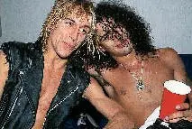 Iggy Pop and Slash after an Iggy gig either before or after Slash recorded with - фото 65